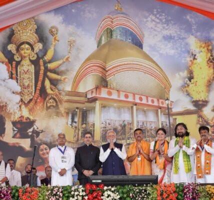 PM Narendra Modi today congratulated Suvendu Adhikari on taking the oath as the Chief Minister of West Bengal.