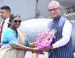 President Droupadi Murmu arrived in Sikkim today on a three-day visit.