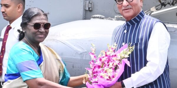 President Droupadi Murmu arrived in Sikkim today on a three-day visit.