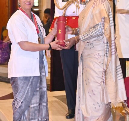 President presented the National Florence Nightingale Awards 2026 to 15 awardees at a ceremony held at Rashtrapati Bhavan