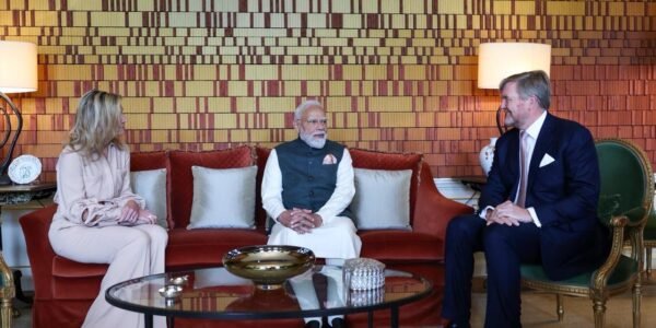 Prime Minister Modi met with King Willem-Alexander and Queen Máxima of the Netherlands.