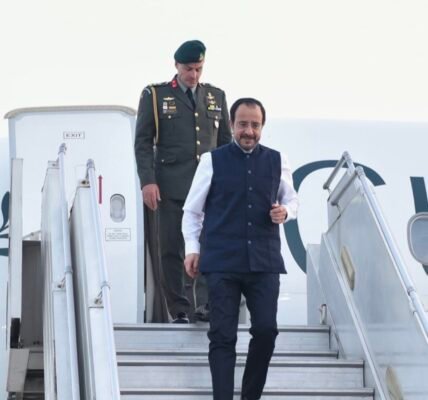 Prime Minister Modi will hold talks with the President of Cyprus, Nikos Christodoulides, in New Delhi today.