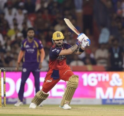 Royal Challengers Bangalore defeated Kolkata Knight Riders by 6 wickets.