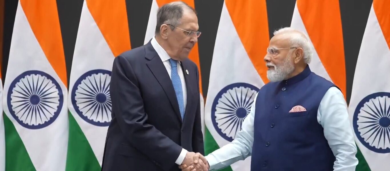 Russian Federation Foreign Minister Sergey Lavrov met with PM Narendra Modi today.
