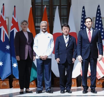 The meeting of the Quad Foreign Ministers was held in New Delhi, chaired by EAM Dr. S. Jaishankar.