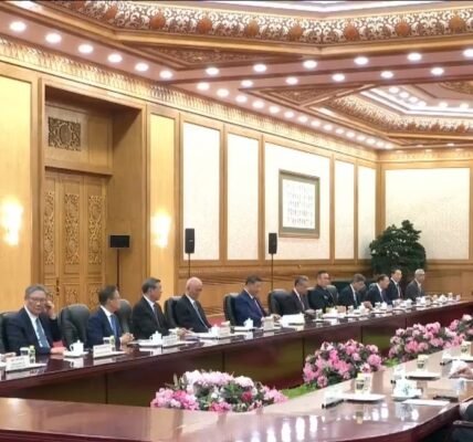 US President Donald Trump held a bilateral meeting with Chinese President Xi Jinping.