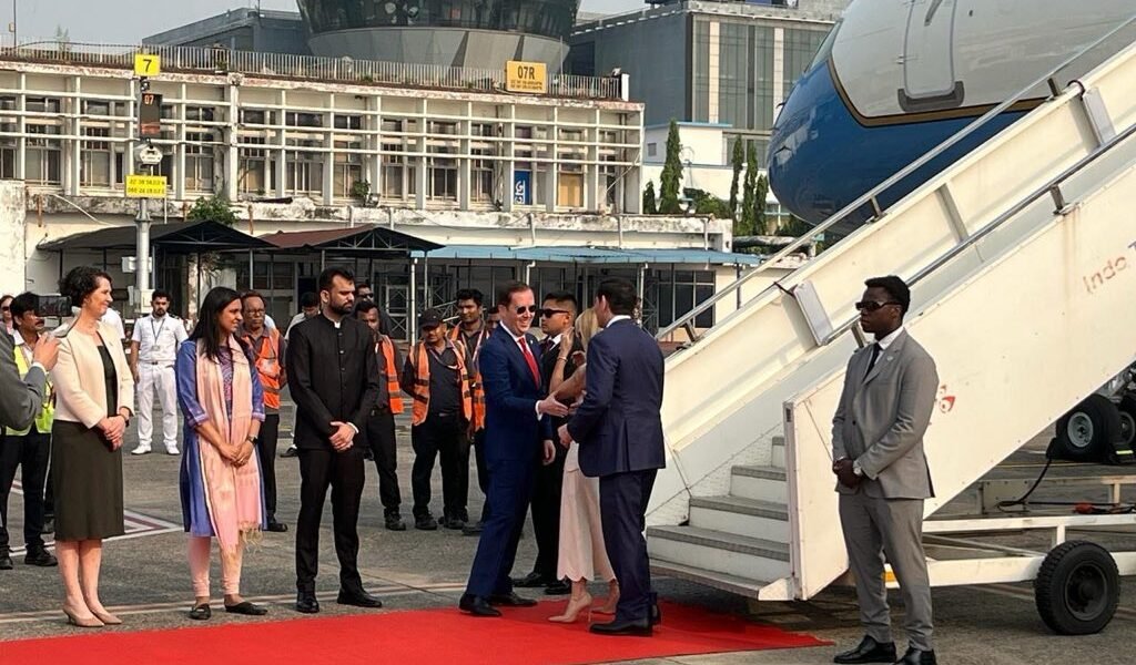 US Secretary of State Marco Rubio arrived in Kolkata on a four-day visit to India