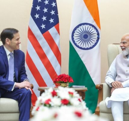 US Secretary of State Marco Rubio met with Prime Minister Narendra Modi today.