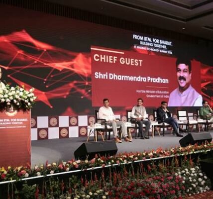 Union Education Minister Dharmendra Pradhan inaugurated IIT Madras first Technology Summit at Bharat Mandapam.