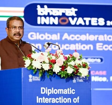 Union Education Minister Dharmendra Pradhan today addressed the India Innovation 2026 High-Level Diplomatic Conference.