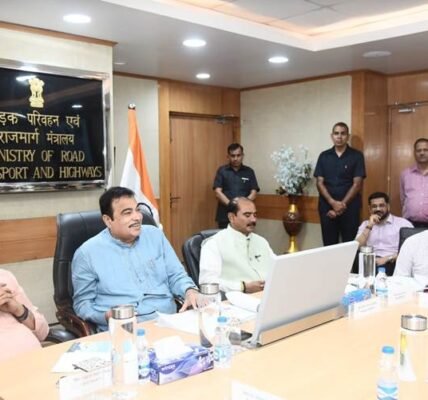 Union Minister Nitin Gadkari reviewed National Highway projects in Rajasthan and Himachal Pradesh.