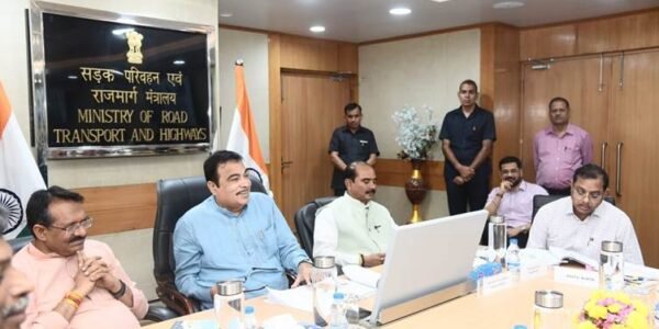 Union Minister Nitin Gadkari reviewed National Highway projects in Rajasthan and Himachal Pradesh.