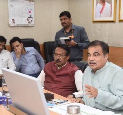 Union Minister Nitin Gadkari reviewed the progress and quality of National Highway projects in Assam.