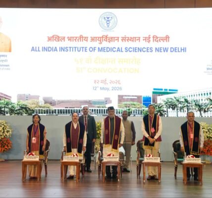 Vice President C.P. Radhakrishnan addressed the 51st Convocation of AIIMS, New Delhi, at Bharat Mandapam in New Delhi today.