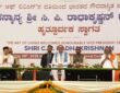 Vice President C.P. Radhakrishnan today participated in the global celebrations held in Bengaluru to mark the completion of 45 years of the Art of Living Foundation.