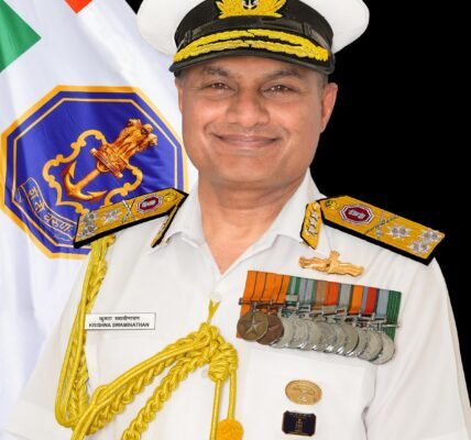 government has appointed Vice Admiral Krishna Swaminathan as the Navy Chief
