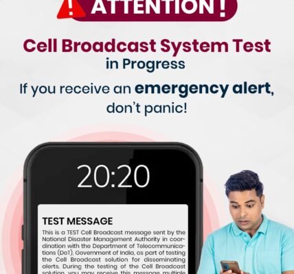 government has launched a Cell Broadcast System to provide immediate disaster alerts to citizens, utilizing indigenous technology