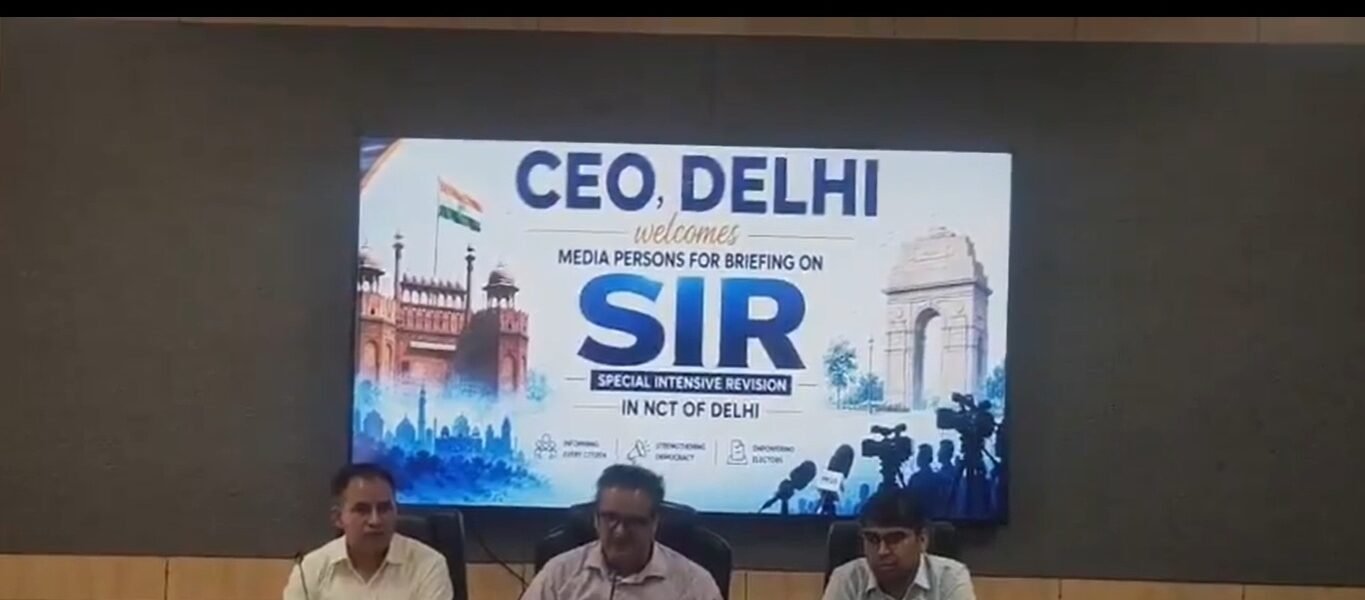process for the Special Intensive Revision (SIR) of the voter list in Delhi will begin on June 20