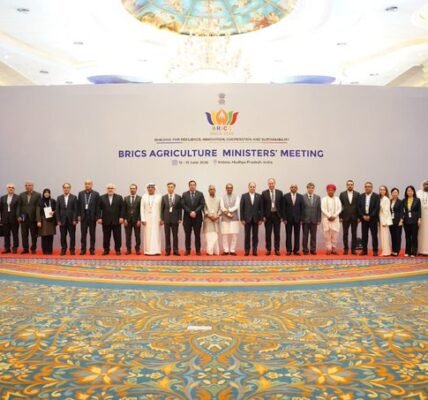 16th meeting of BRICS Agriculture Ministers under the chairmanship of India was held in Indore, Madhya Pradesh