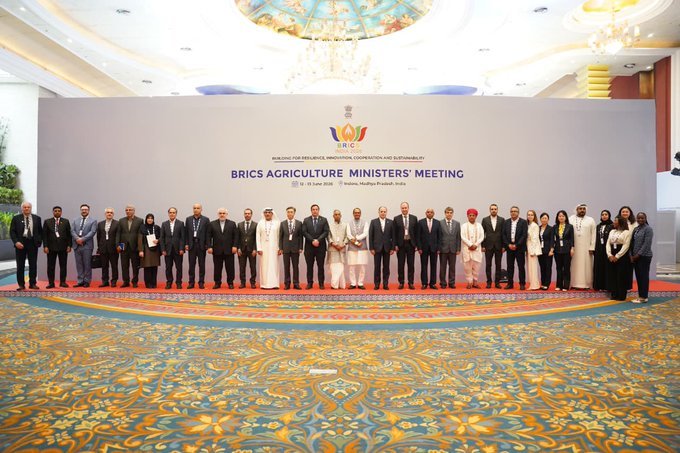 16th meeting of BRICS Agriculture Ministers under the chairmanship of India was held in Indore, Madhya Pradesh