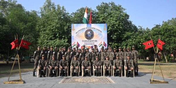 An Indian Army contingent departed today to participate in the multilateral joint military exercise 'Khan Quest'.
