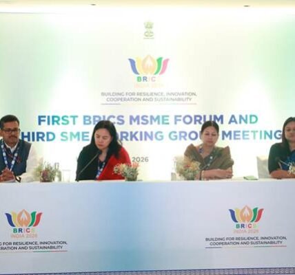 BRICS nations called for strong cooperation, sustainability, and global integration among MSMEs at the inauguration of the BRICS MSME Forum 2026.