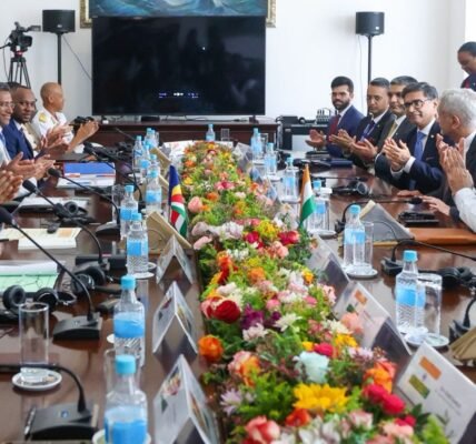 Bilateral talks were held between Prime Minister Narendra Modi and Seychelles President Patrick Herminie.