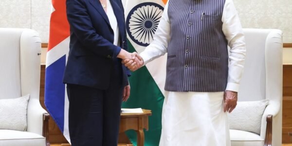 British Home Secretary Yvette Cooper met Prime Minister Narendra Modi today.