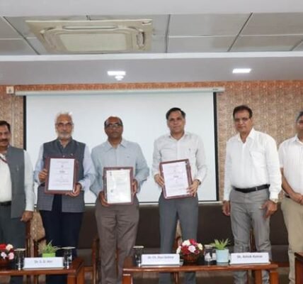 CSIR-CRRI signed a Memorandum of Understanding with the Government of Haryana.