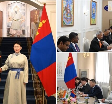 EAM Dr. Jaishankar met with Mongolia Foreign Minister Batsetseg Batmunkh.