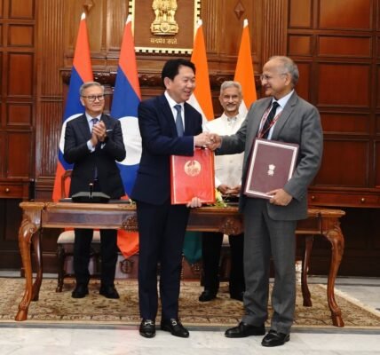EAM Dr. S. Jaishankar and the Foreign Minister of Laos co-chaired the 10th meeting of the India-Laos Joint Commission.