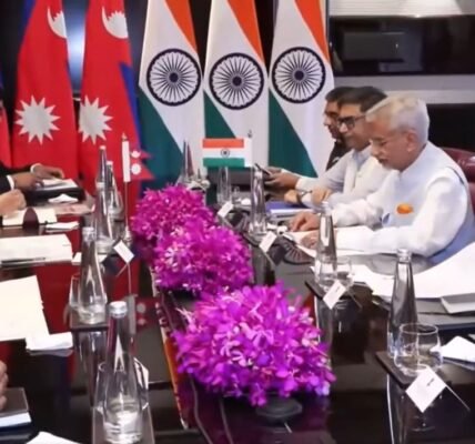 EAM Dr. S. Jaishankar held a meeting with Nepal's Foreign Minister Shishir Khanal in New Delhi.