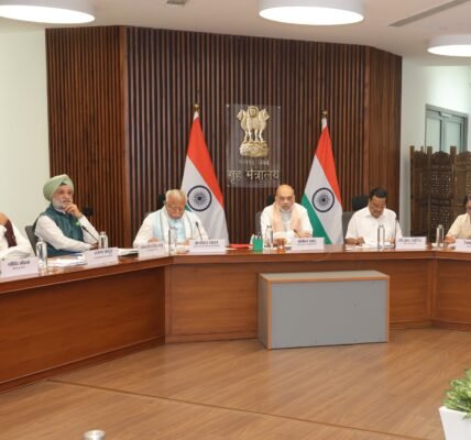 Home Minister Amit Shah chaired a review meeting in Delhi on the issue of Yamuna rejuvenation.