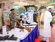 Home Minister Amit Shah inspected the BSF Lankamura border outpost in Tripura.