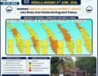 IMD issued an Orange Alert for heavy rainfall in Kerala and Mahe today.