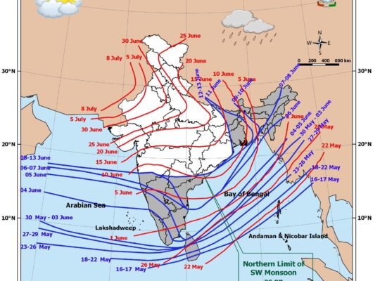 IMD said – South-West Monsoon is likely to reach Karnataka, Telangana, Andhra Pradesh, Odisha and South Chhattisgarh in the next two-three days.