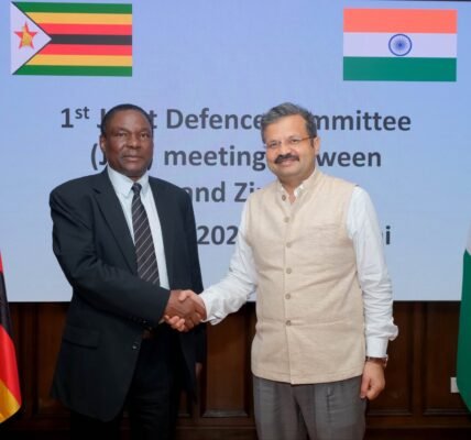 India and Zimbabwe reiterated their commitment to further deepen bilateral defense cooperation during the first meeting of the JDC.