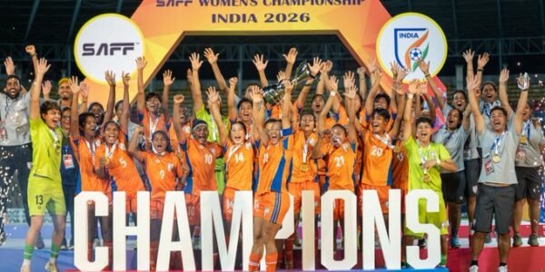 India defeated Bangladesh 3-1 to clinch the SAFF Women Championship title for a record sixth time.