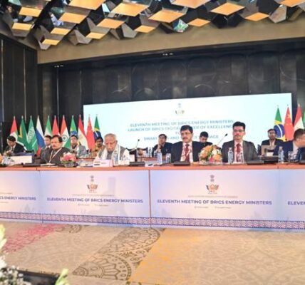 India hosted the 11th BRICS Energy Ministers Meeting in Gurugram under its BRICS presidency in 2026.