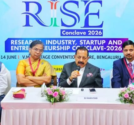 India space economy will grow from the current US$ 8-9 billion to approximately US$ 40-45 billion over the next decade Dr. Jitendra Singh.