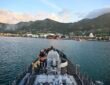 Indian Naval Ship Tarkash arrived at Port Victoria, Seychelles.
