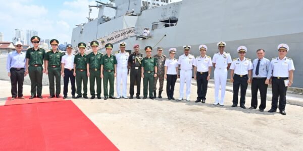 Indian Navy Eastern Fleet ships Udaygiri and Kavaratti arrived at Ho Chi Minh City, Vietnam