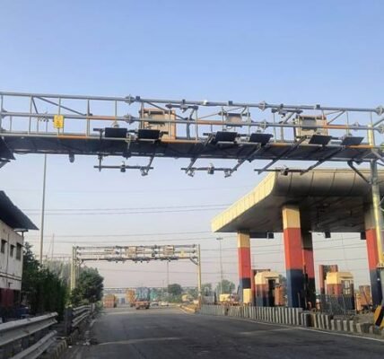NHAI has introduced Multi-Lane Free Flow (MLFF) tolling at the Gharaunda toll plaza on NH-44.