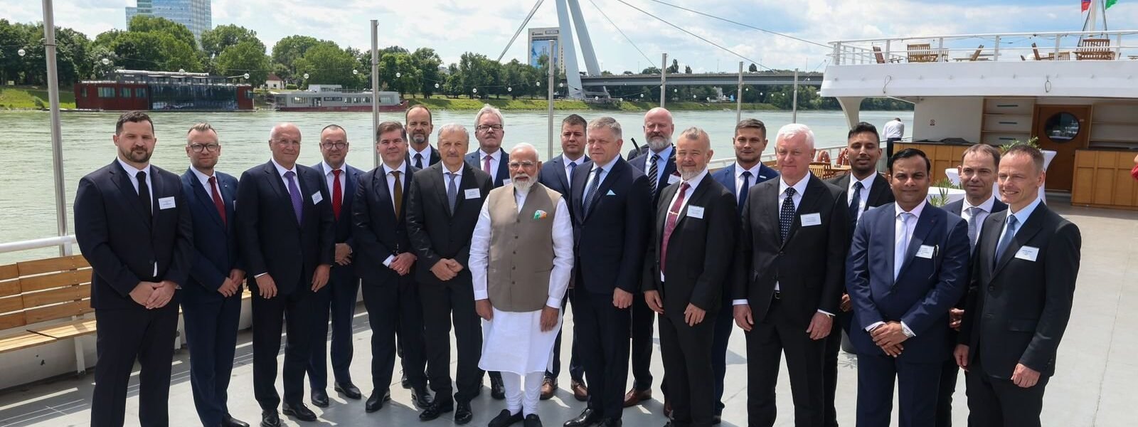 PM Modi along with Slovak PM Robert Fico interacted with key figures from Slovakia trade and industry sectors.