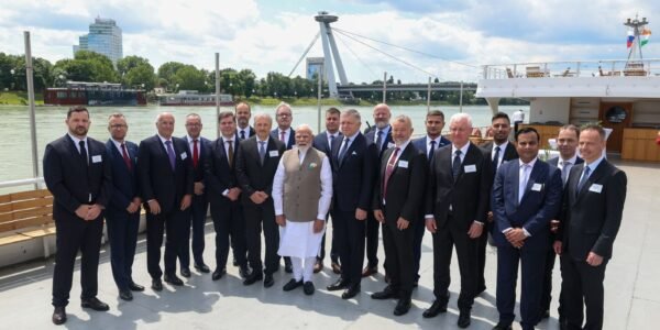 PM Modi along with Slovak PM Robert Fico interacted with key figures from Slovakia trade and industry sectors.