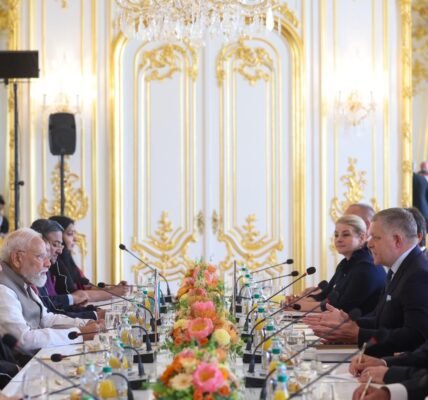 PM Modi and Slovak Prime Minister Robert Fico held bilateral talks in Bratislava.