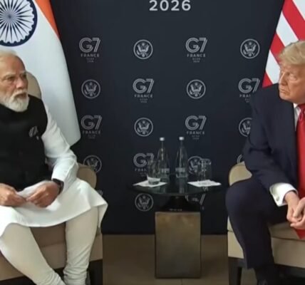 PM Modi and US President Donald Trump held a bilateral meeting in Evian, France, on the sidelines of the G7 Summit.