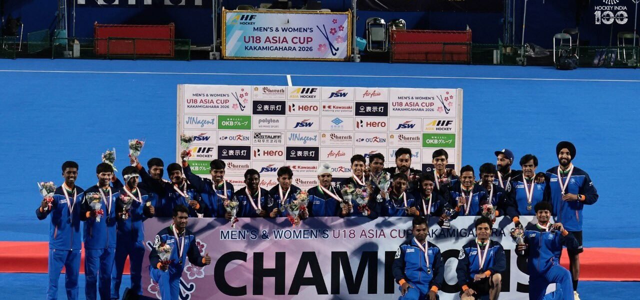 PM Modi congratulated the Indian men hockey team on winning the Men Under-18 Asia Cup 2026 title.