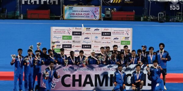 PM Modi congratulated the Indian men hockey team on winning the Men Under-18 Asia Cup 2026 title.
