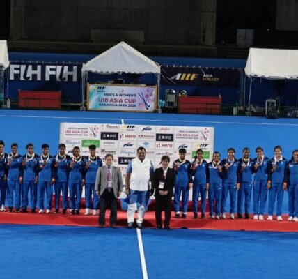 PM Modi congratulated the Indian women Under-18 hockey team on winning the bronze medal at the Under-18 Asia Cup 2026.